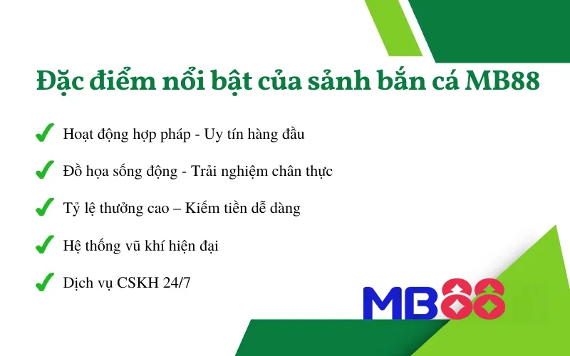 Bắn Cá 1 Điểm nổi bật của bắn cá MB88